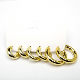 Сережки 3 пари "набір" 6-5829