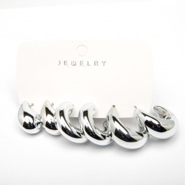 Сережки 3 пари "набір" 6-5828