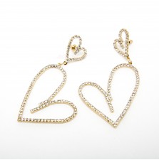 Сережки вечірні (7.5 х 3.6 см.) 6-5905