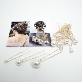 Прикраси з перлами "Wild pearls" 18 шт. (9.7 см.) 6-2058