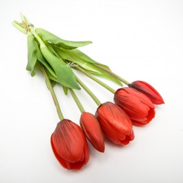 Квіти штучні "тюльпани" букет 5 шт. (д. 40 см.) 6-5790