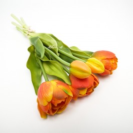 Квіти штучні "тюльпани" букет 5 шт. (д. 32 см.) 6-5787