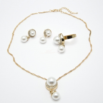 Набор (підвіска, сережки, каблучка) 4-7360