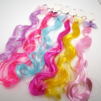 Волос на резинці 12 шт. (д. 45 см.) 6-4666