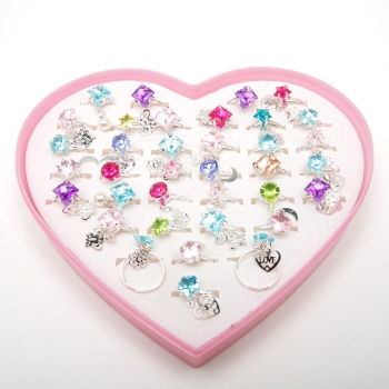 Дитячі перстні "безрозмірні" 36 шт. 6-5577