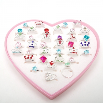 Дитячі перстні "безрозмірні" 36 шт. 6-5579