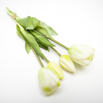 Квіти штучні "тюльпани  силіконові " букет 5 шт. (д. 40 см.) 6-5793